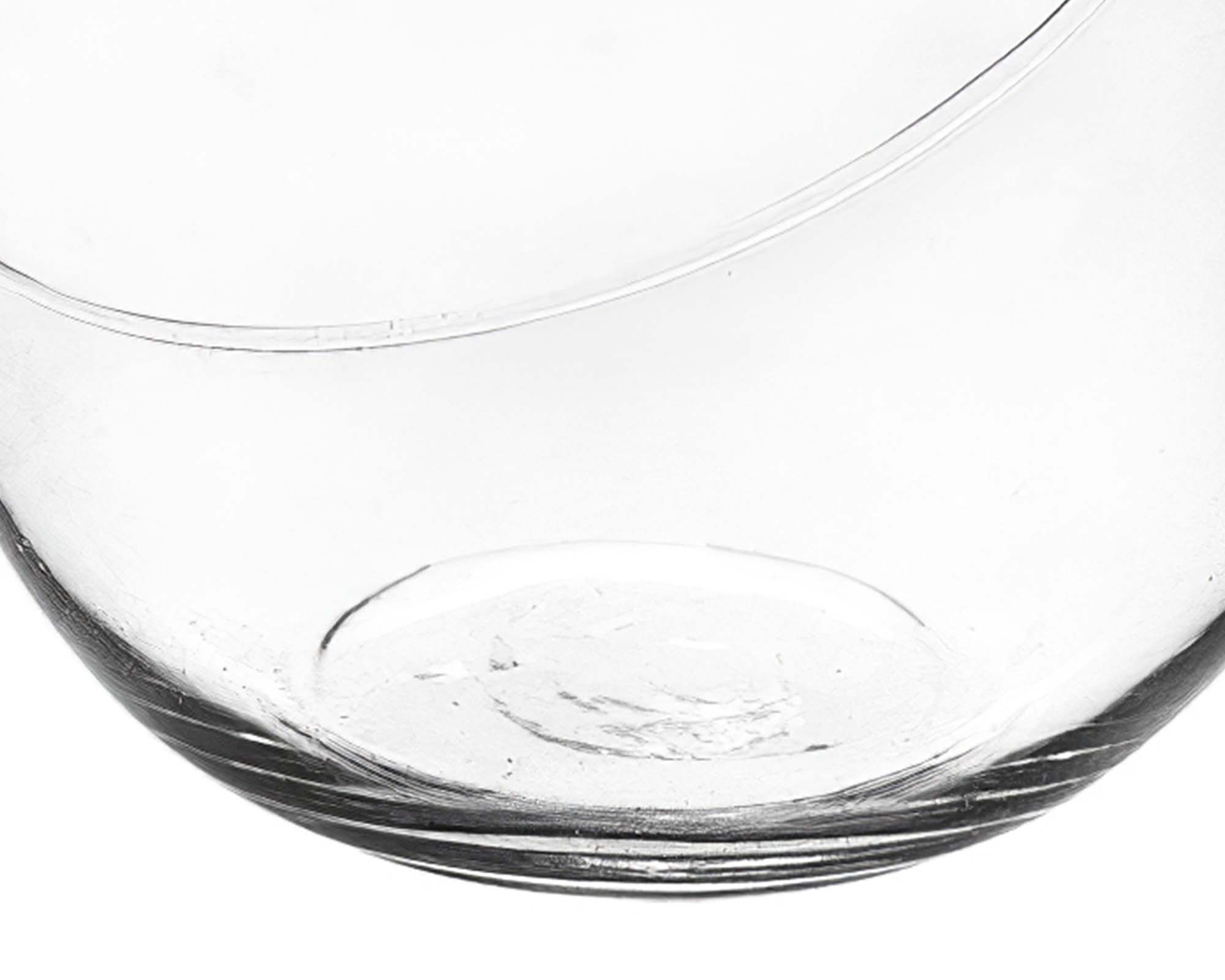 Ciotola a Sfera D12x10h Tagliata Obliqua Versatile, Pratica e Resistente in Vetro - immagine 2