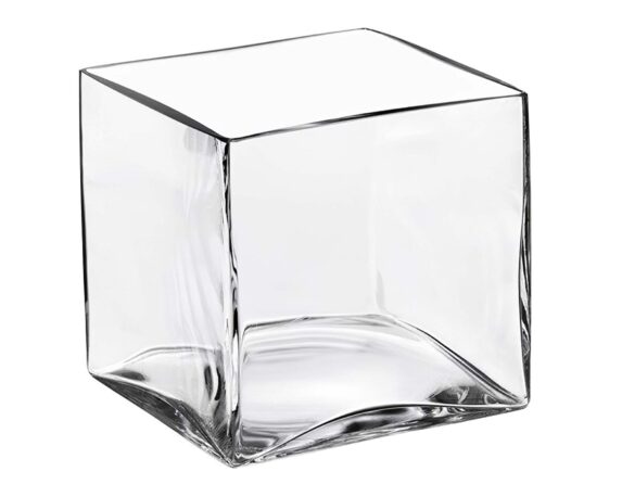 Vasetto Cubo in Vetro 25x25x25h