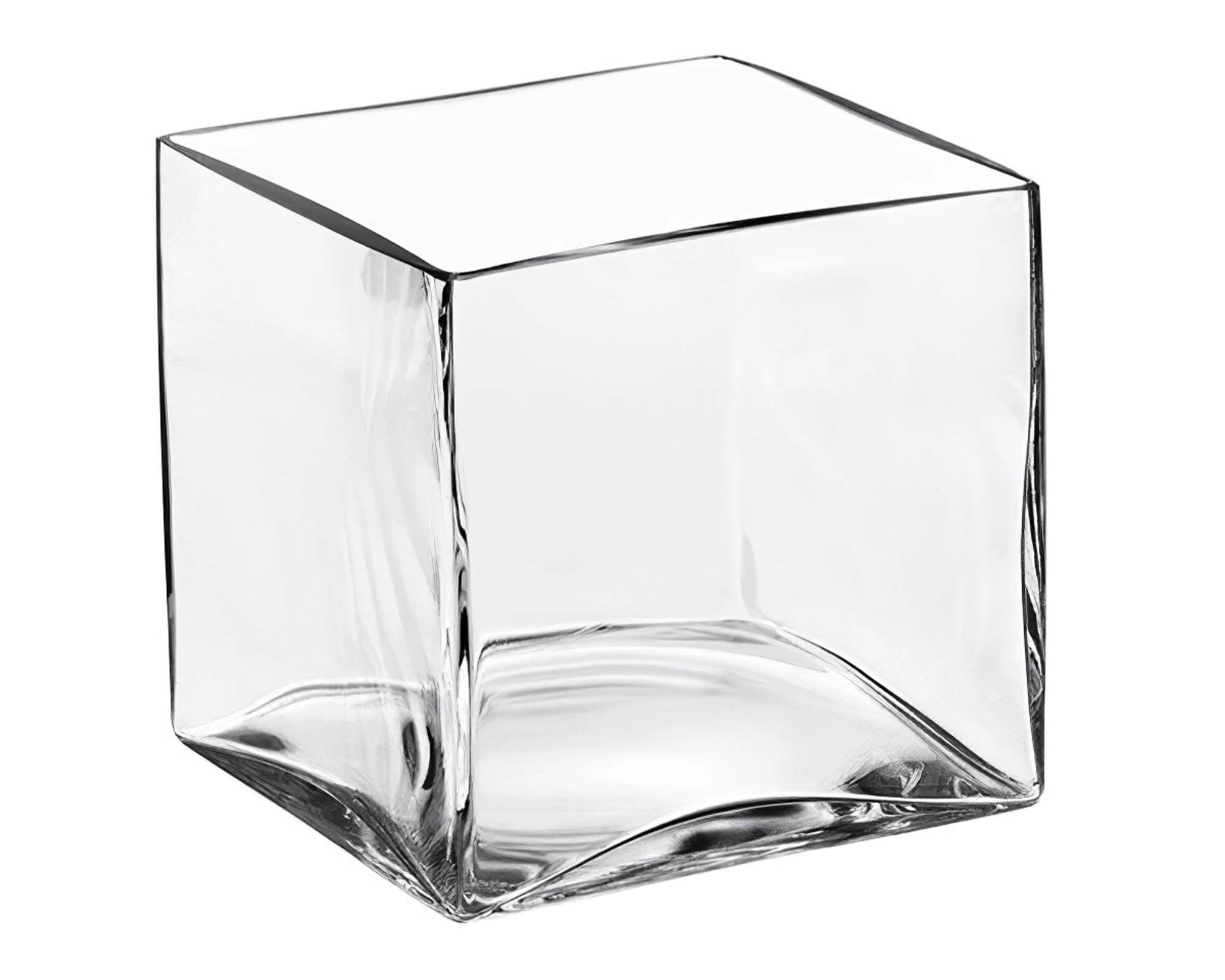 Vasetto Cubo in Vetro 25x25x25h