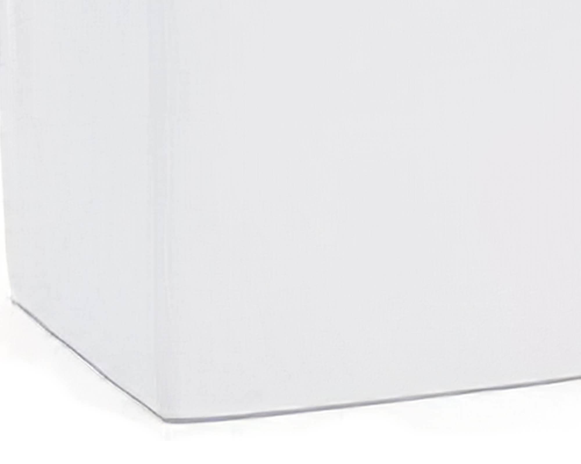 Cachepot Quadrato Bianco Decorativo 6x6x6h in Ceramica - immagine 2