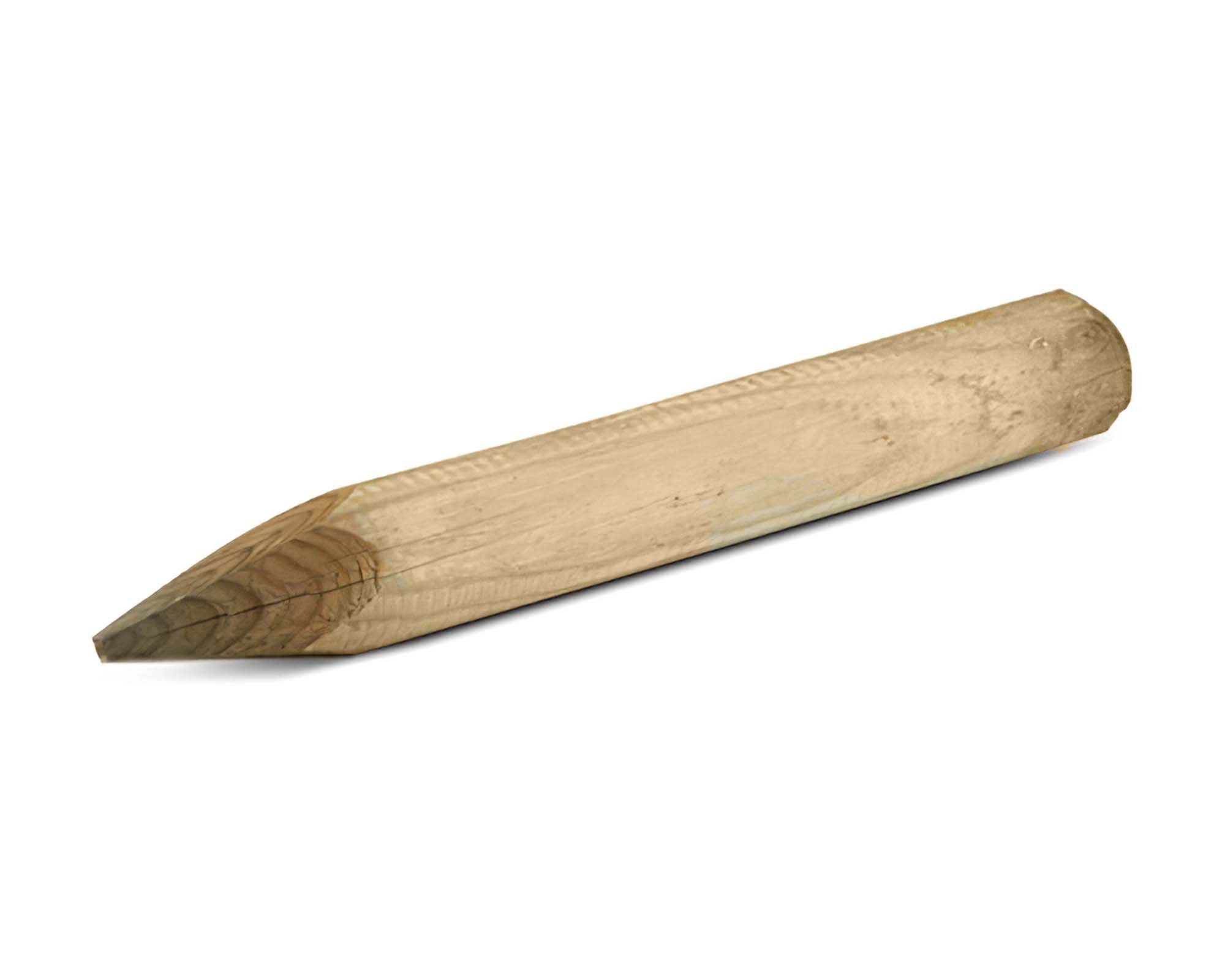 Palo Tondo con Punta 5x200cm in Legno di Pino
