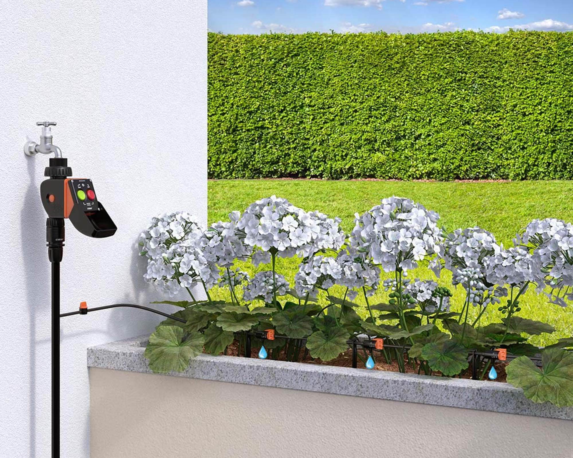 Programmatore Elettrico di Irrigazione Automatico Pratico Idris Spike per piante in vaso - Claber - immagine 3