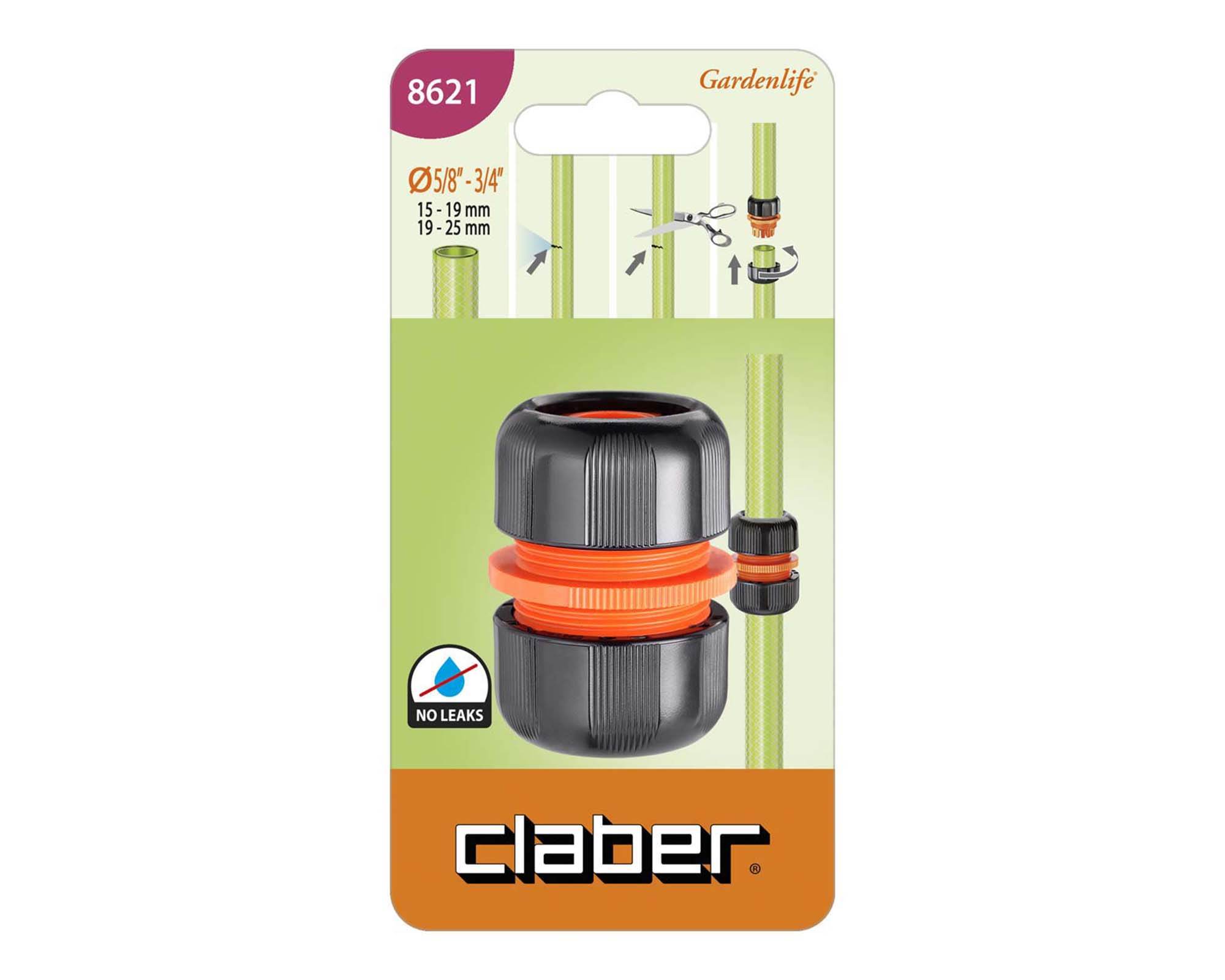 Raccordo Riparatore Quick Click per Tubo da 5/8"-3/4" - Claber - immagine 3