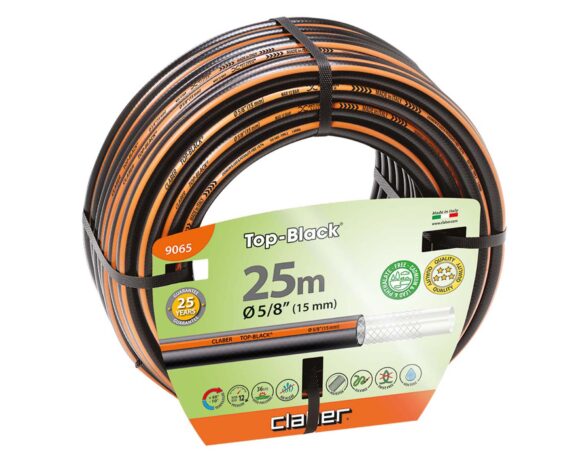Tubo Top Black Per Irrigazione D5/8″ 14/19mm 25metri – Claber