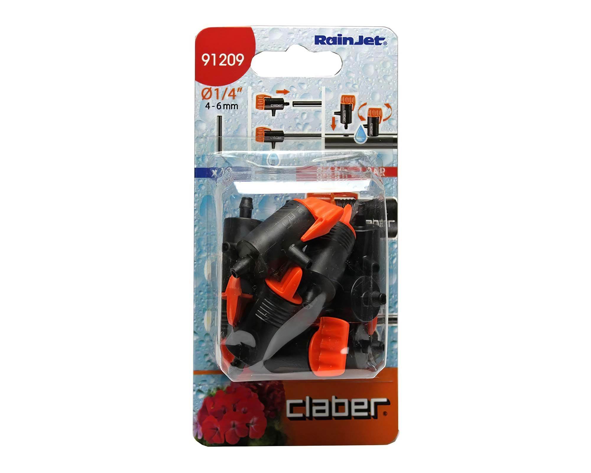 Set 10 Pz Gocciolatore Terminale da Fine Linea da 0-6 L/H per Irrigazione a Goccia - Claber - immagine 3