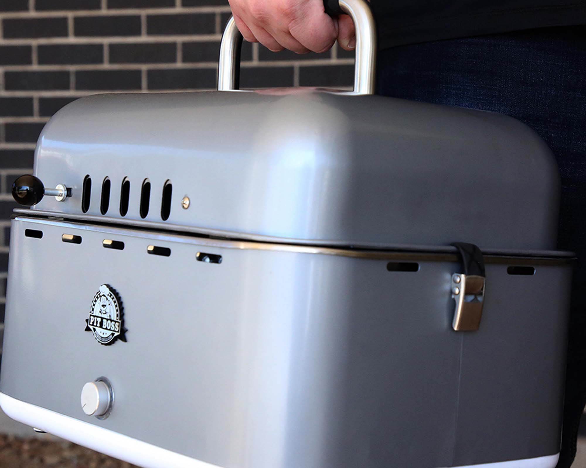 Barbecue a Carbone Portatile Grigio in Acciaio e Plastica - Pit Boss - immagine 6