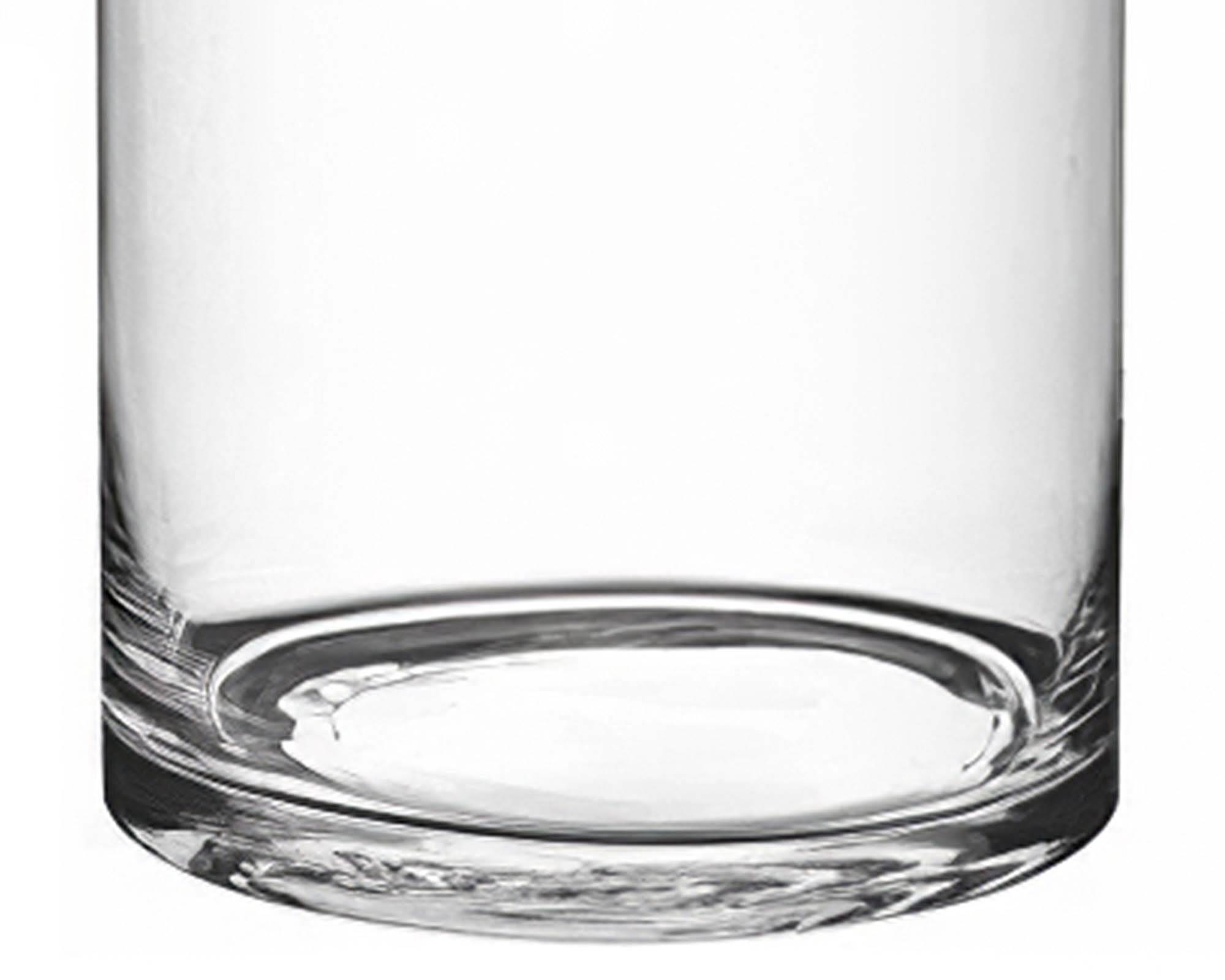 Vaso Cilindrico in Vetro realizzato a Taglio Caldo Elegante e Versatile D15 40H - immagine 2