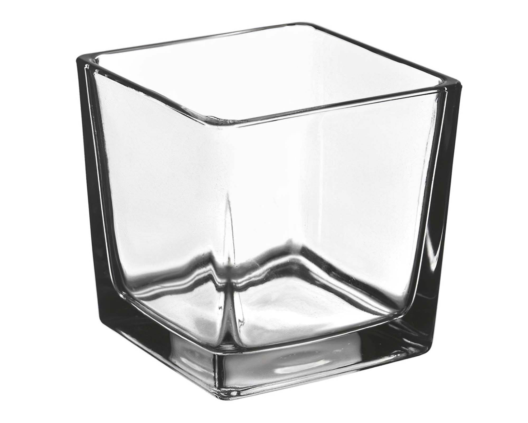 Vasetto Cubo in Vetro 18x18x18h