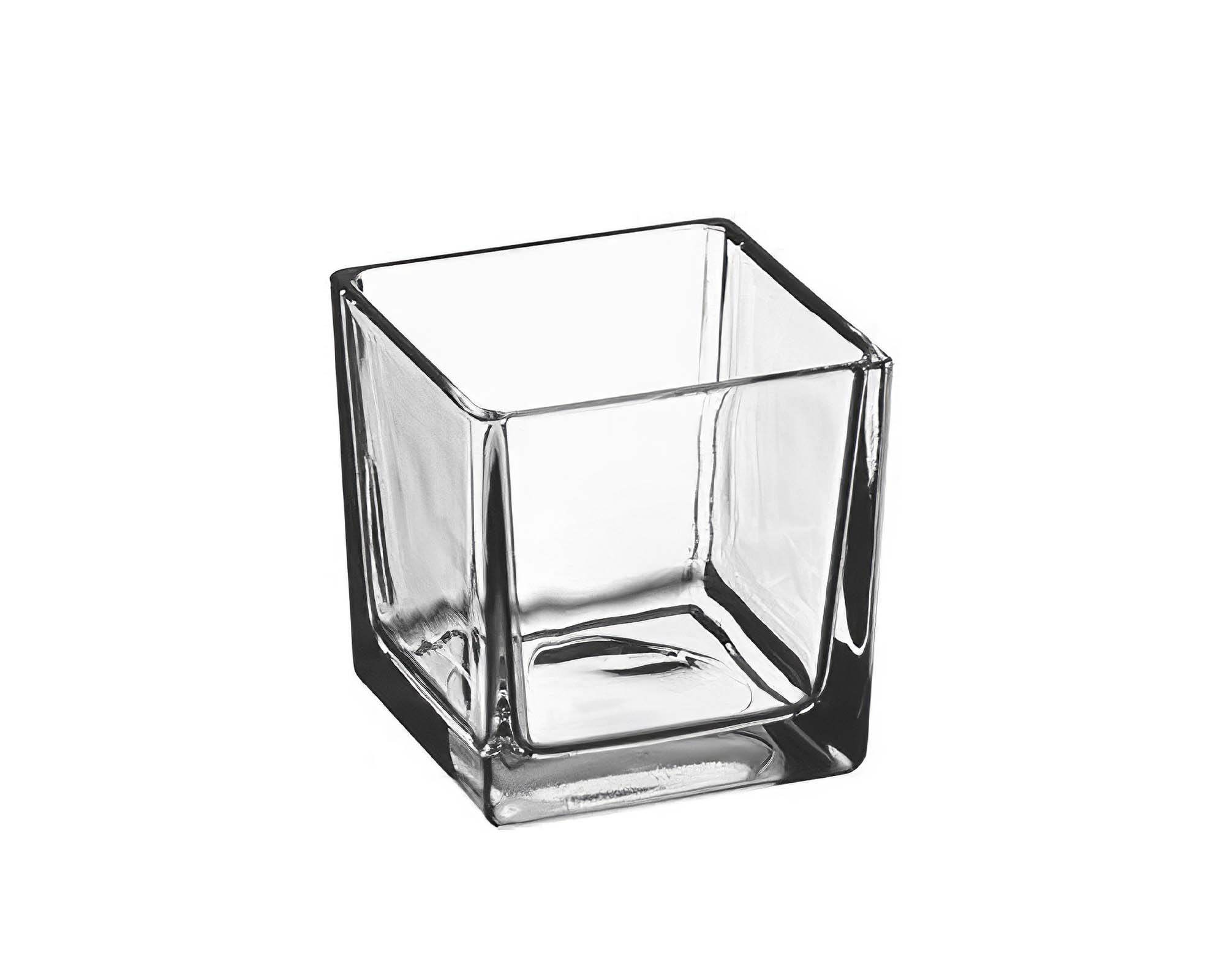 Vasetto Cubo in Vetro 6x6x6h