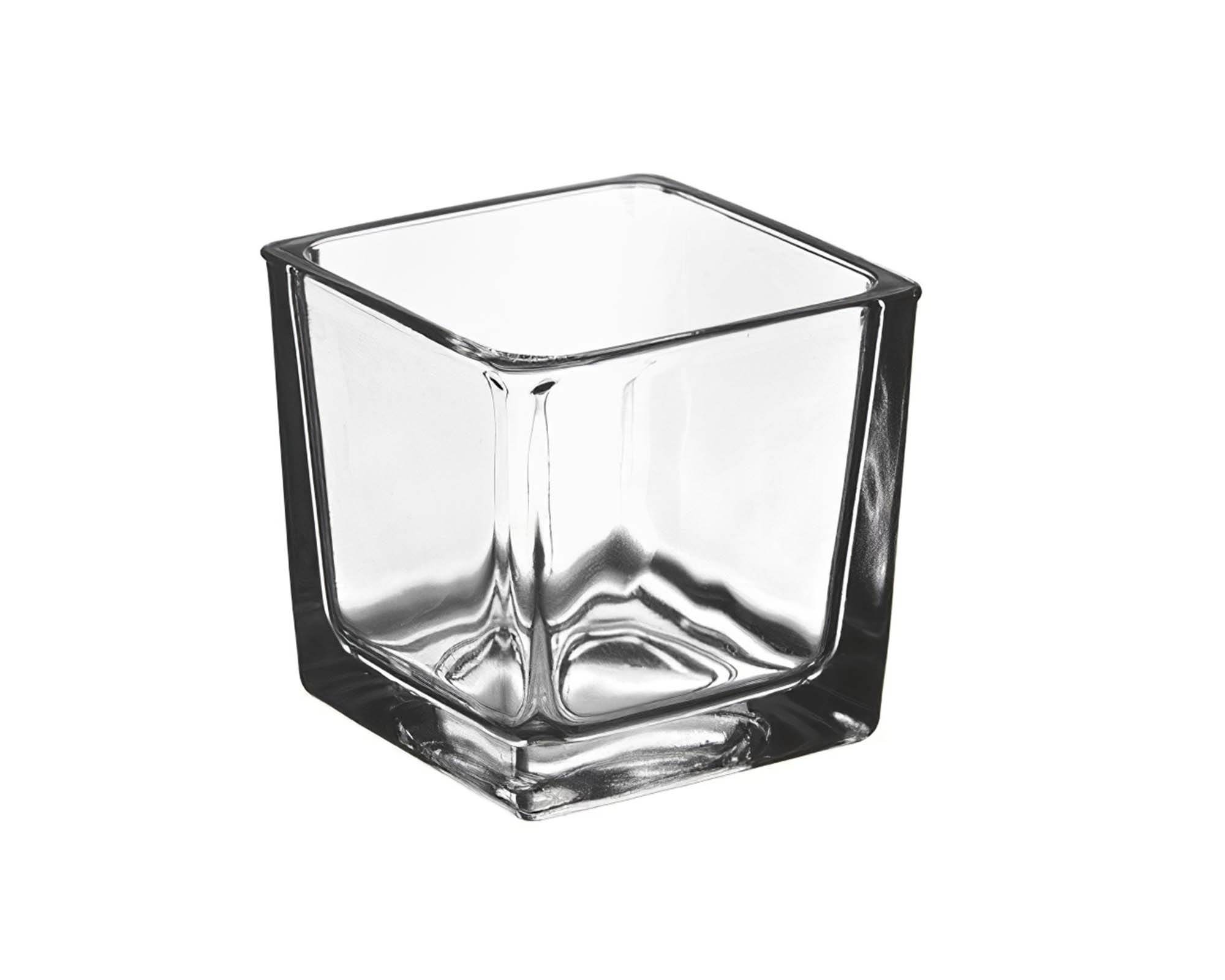 Vasetto Cubo in Vetro 8x8x8h