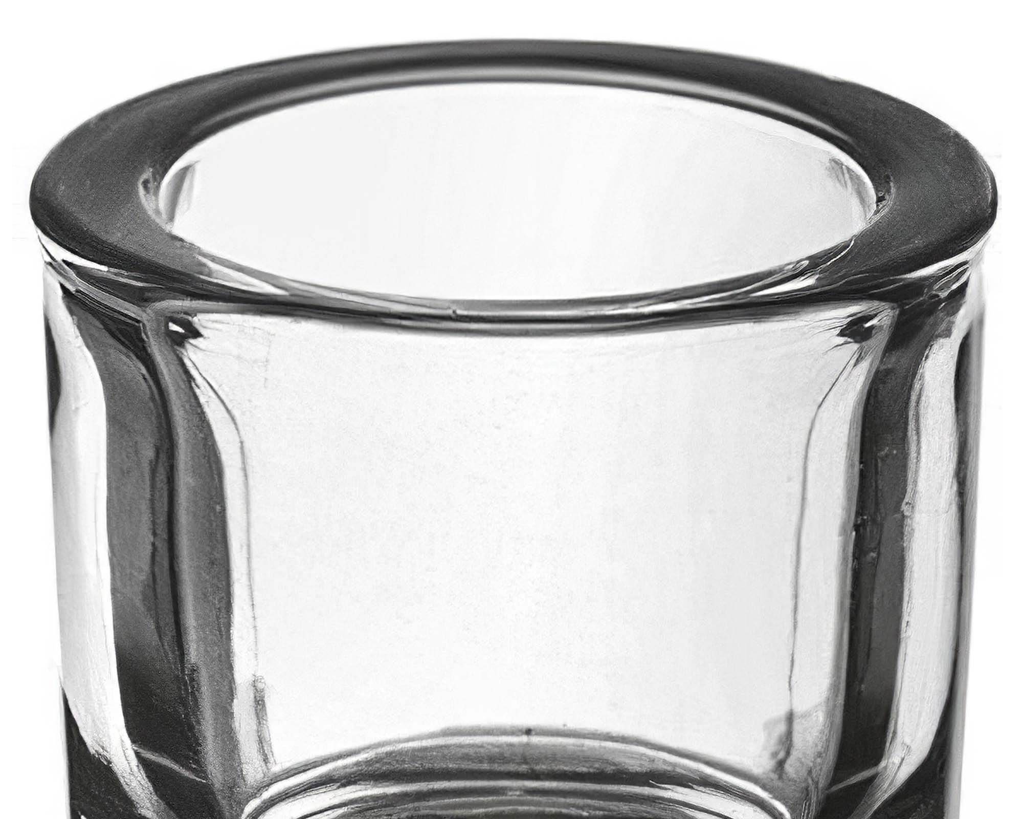 Vaso Cilindrico Spesso in Vetro Elegante e Versatile D6 6H - immagine 2