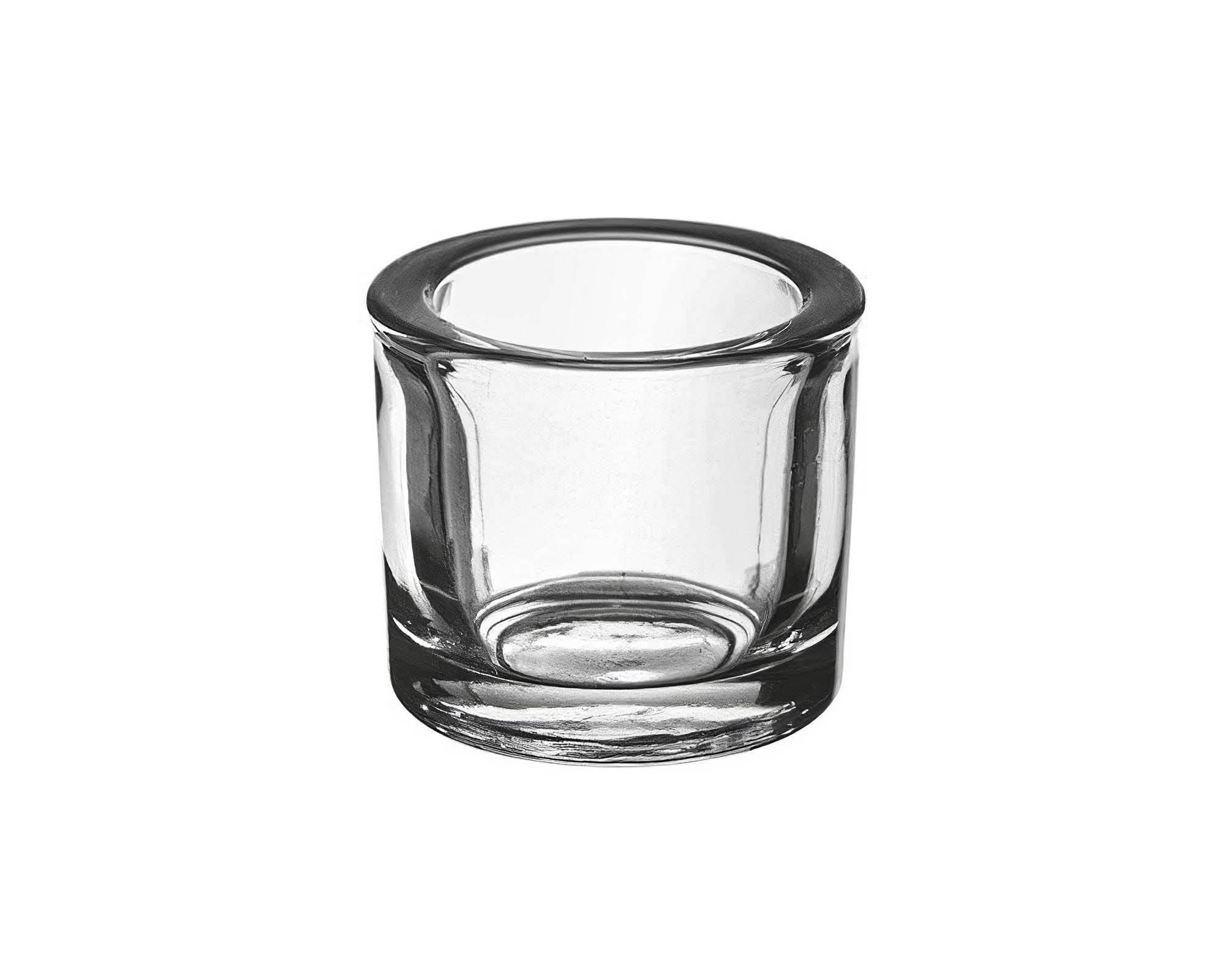Vaso Cilindrico Spesso in Vetro Elegante e Versatile D6 6H