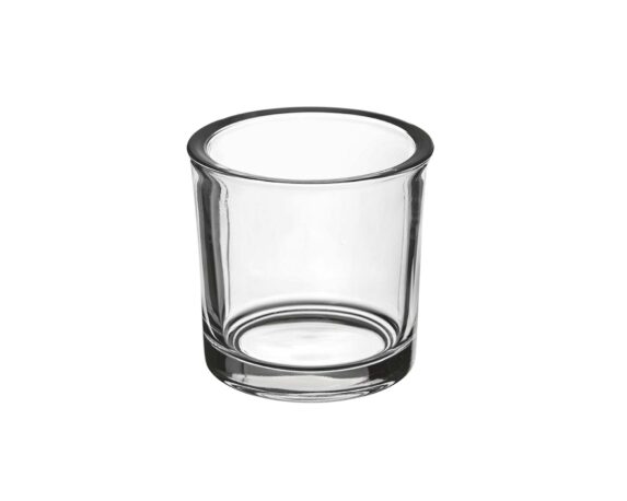 Vaso Cilindrico Spesso in Vetro Elegante e Versatile D9 8H