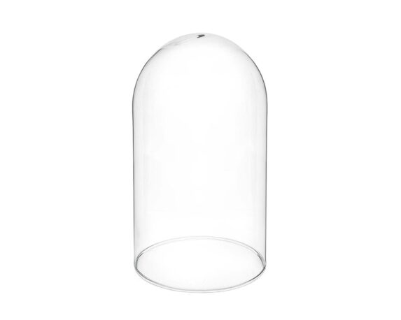 Cupola Decorativa Trasparente Incantevole E Elegante In Vetro D12,5 20H