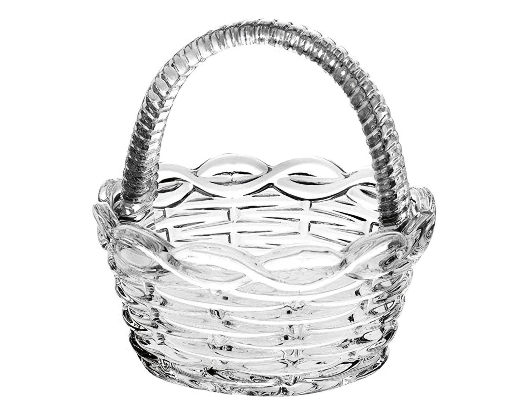 Ciotola a Forma di Cestino in Vetro H15 D15