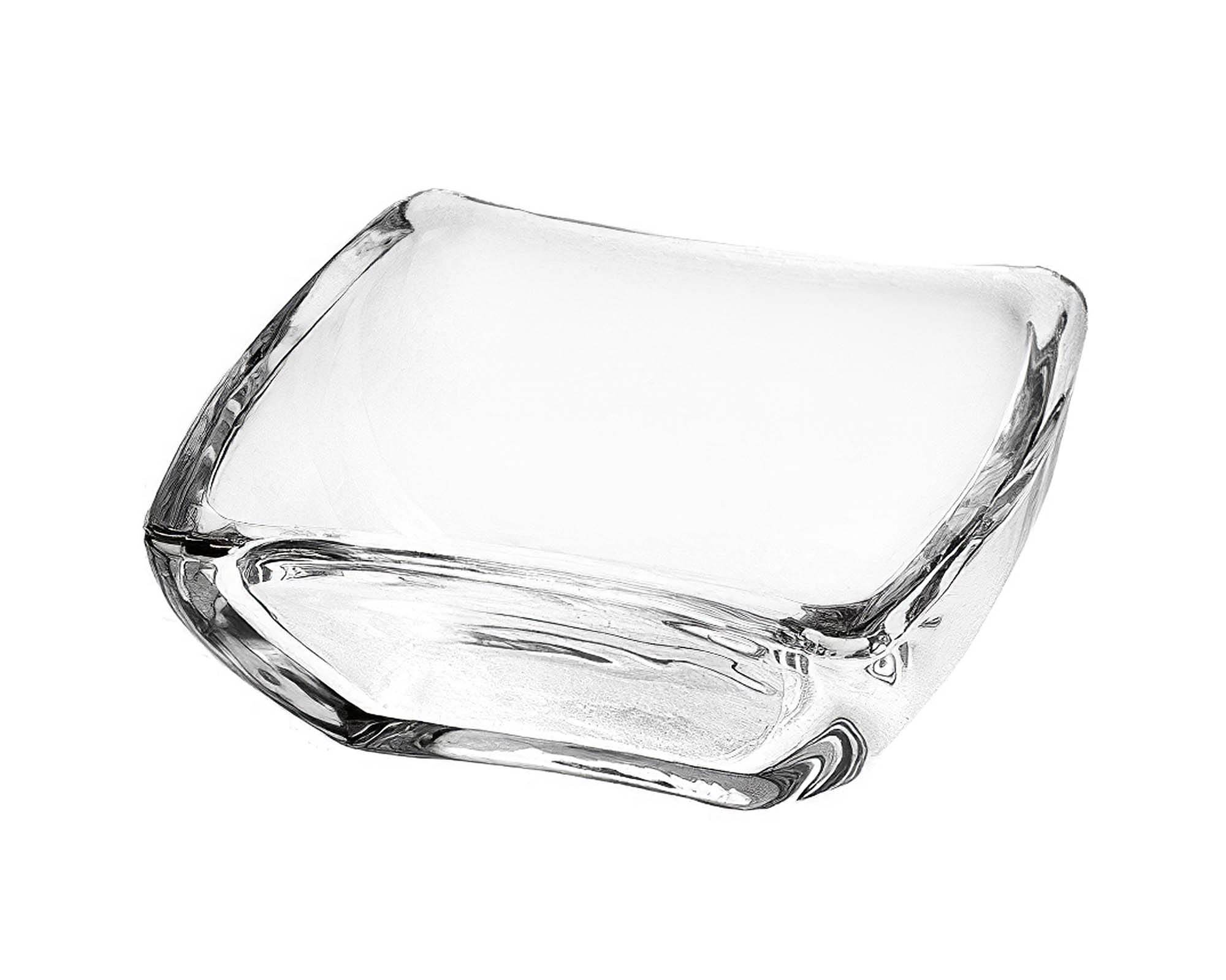 Ciotola Quadrata Versatile e Resistente in Vetro 95x95x35h