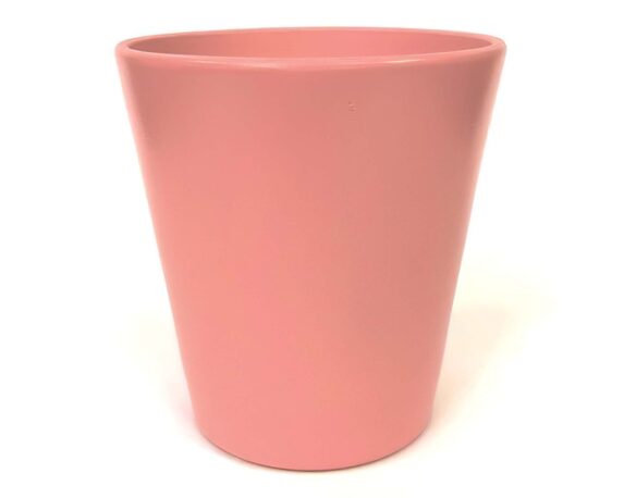Vaso Per Orchidea Rosa D13x14h Versatile E Moderno In Ceramica