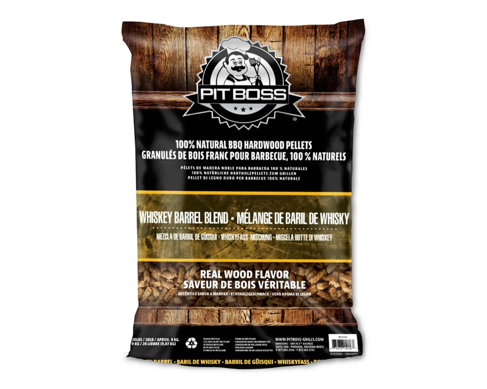 Pellet per BBQ Botte di Whisky 9kg - Pit Boss