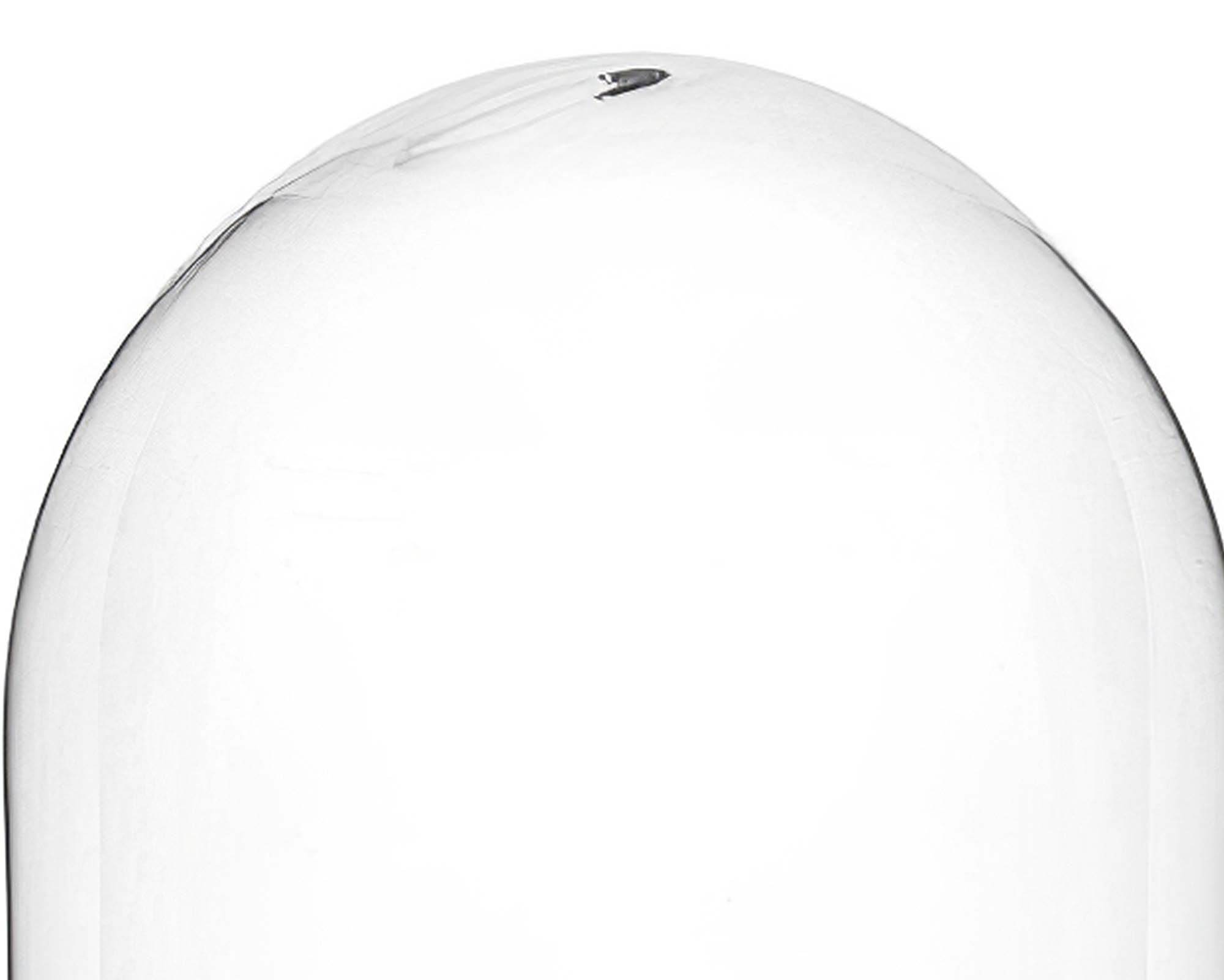 Cupola Decorativa Trasparente Incantevole e Elegante D18,5 30H in Vetro - immagine 2