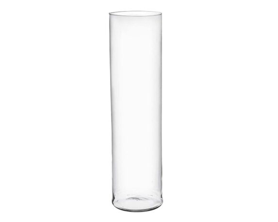 Vaso Cilindrico in Vetro Elegante e Versatile D18,5 70H