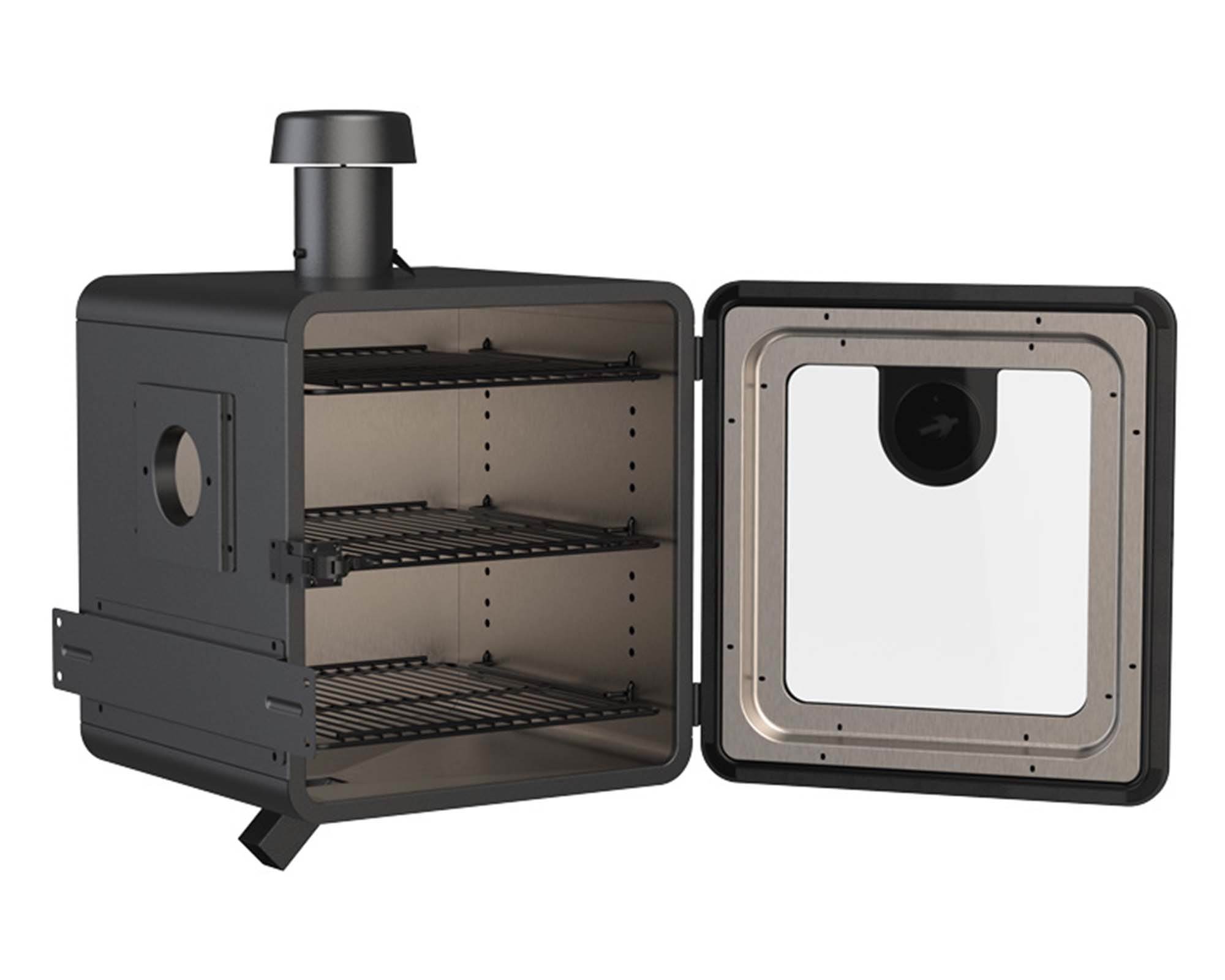 Affumicatore di Unità Aggiuntiva per BBQ Navigator Nero in Acciaio - Pit Boss - immagine 3