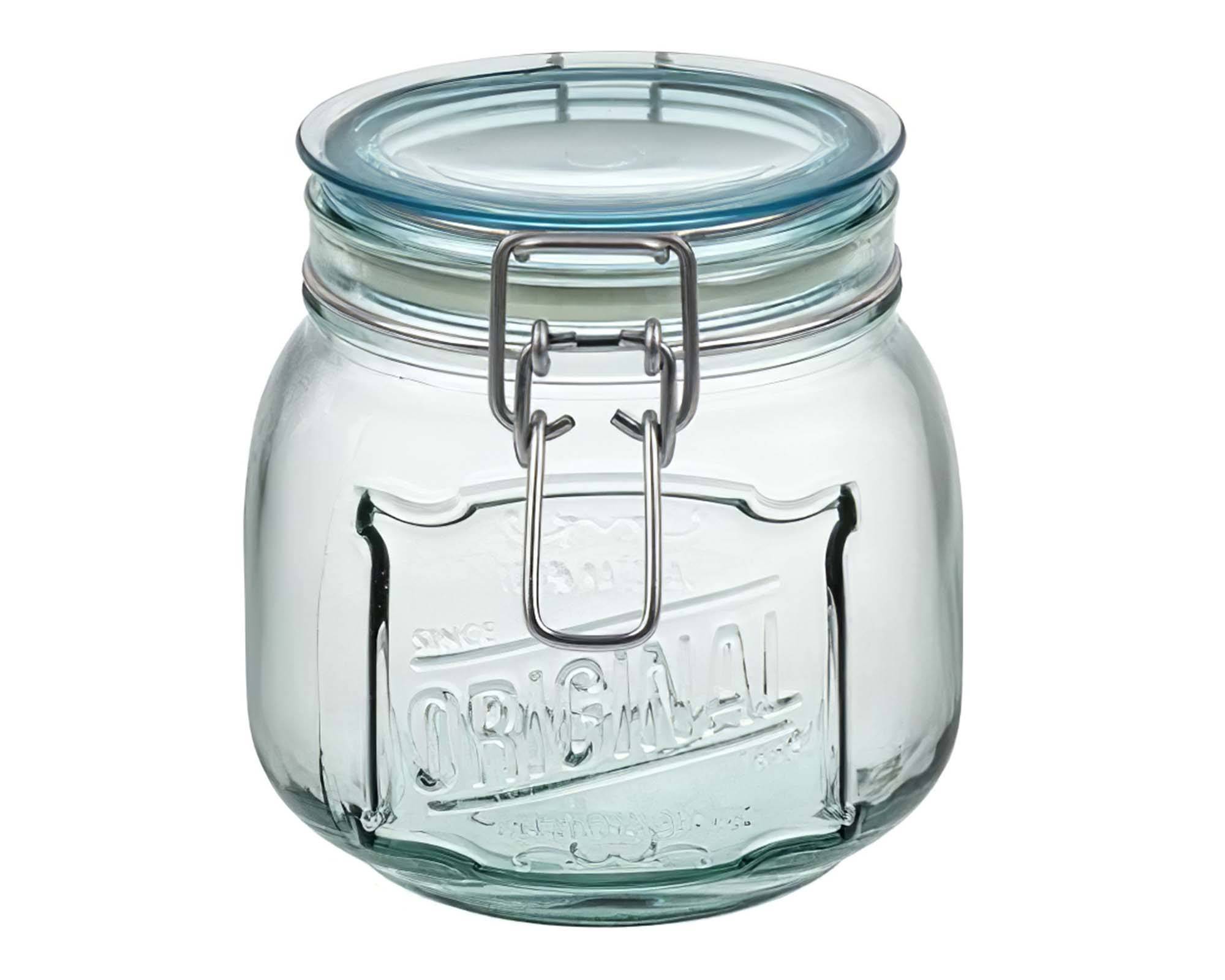 Barattolo a Chiusura Ermetica D12x12,5h in Vetro