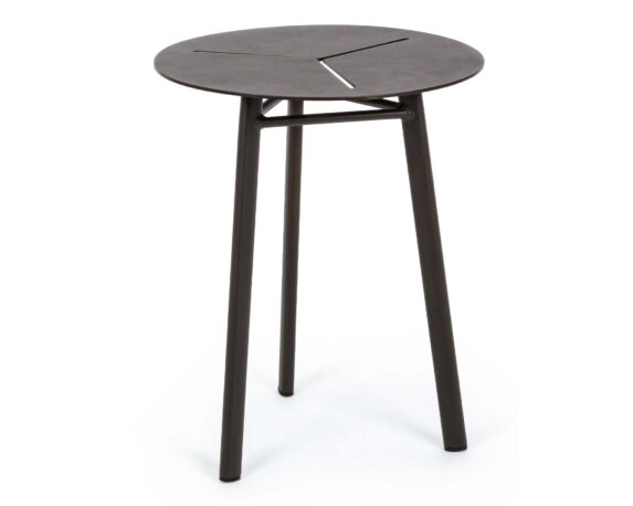 Tavolino Cristobal D40 Antracite In Alluminio – Bizzotto