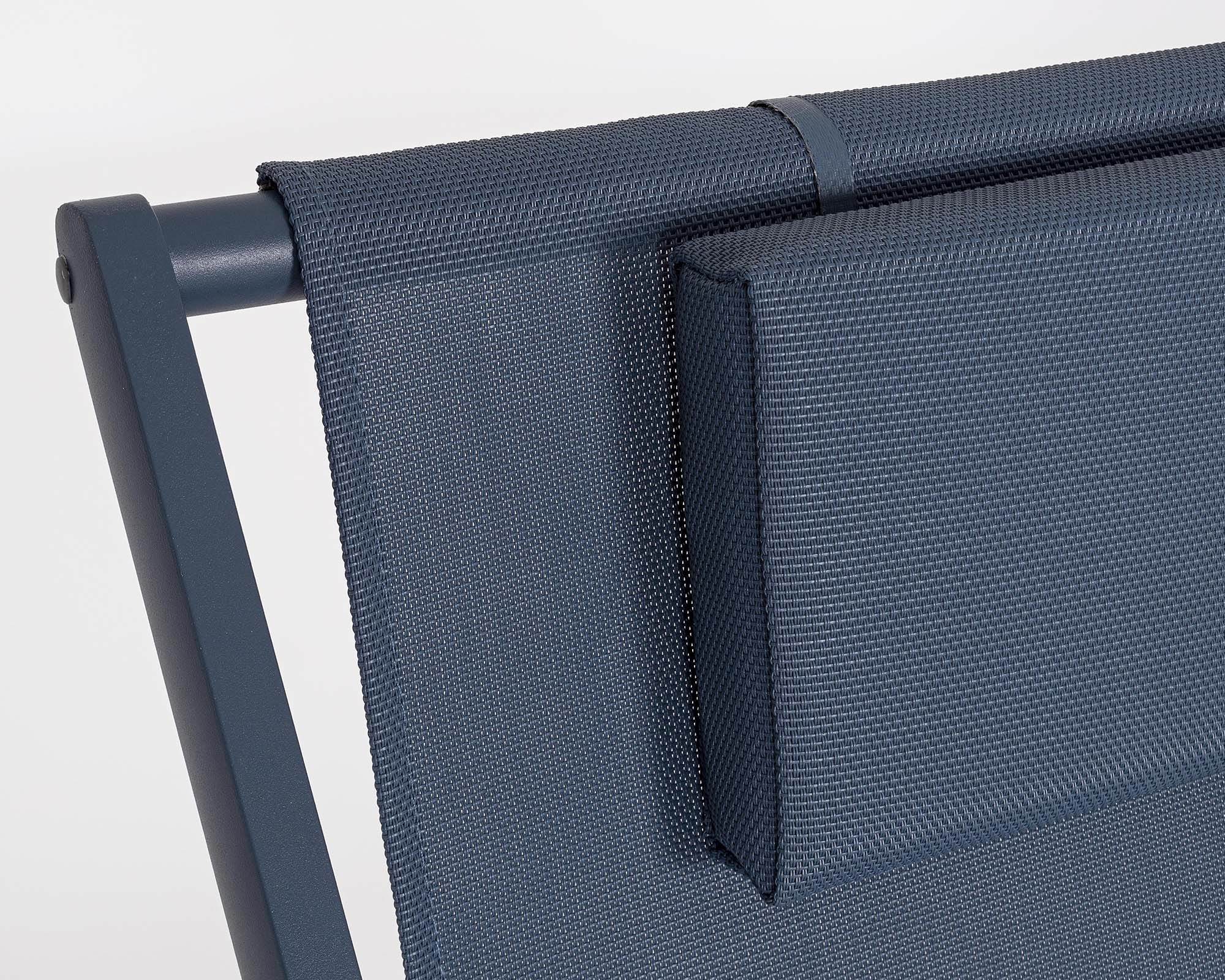 Sdraio Taylor Navy in Alluminio e Textilene - Bizzotto - immagine 5