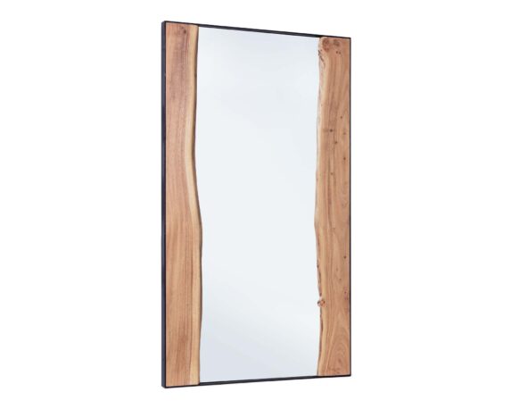 Specchio Con Cornice Artur 140×80 In Legno Di Acacia E Acciaio – Bizzotto