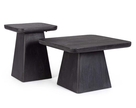 Set 2 Pz Tavolino Fuji 120×70 In Legno Di Acacia – Bizzotto