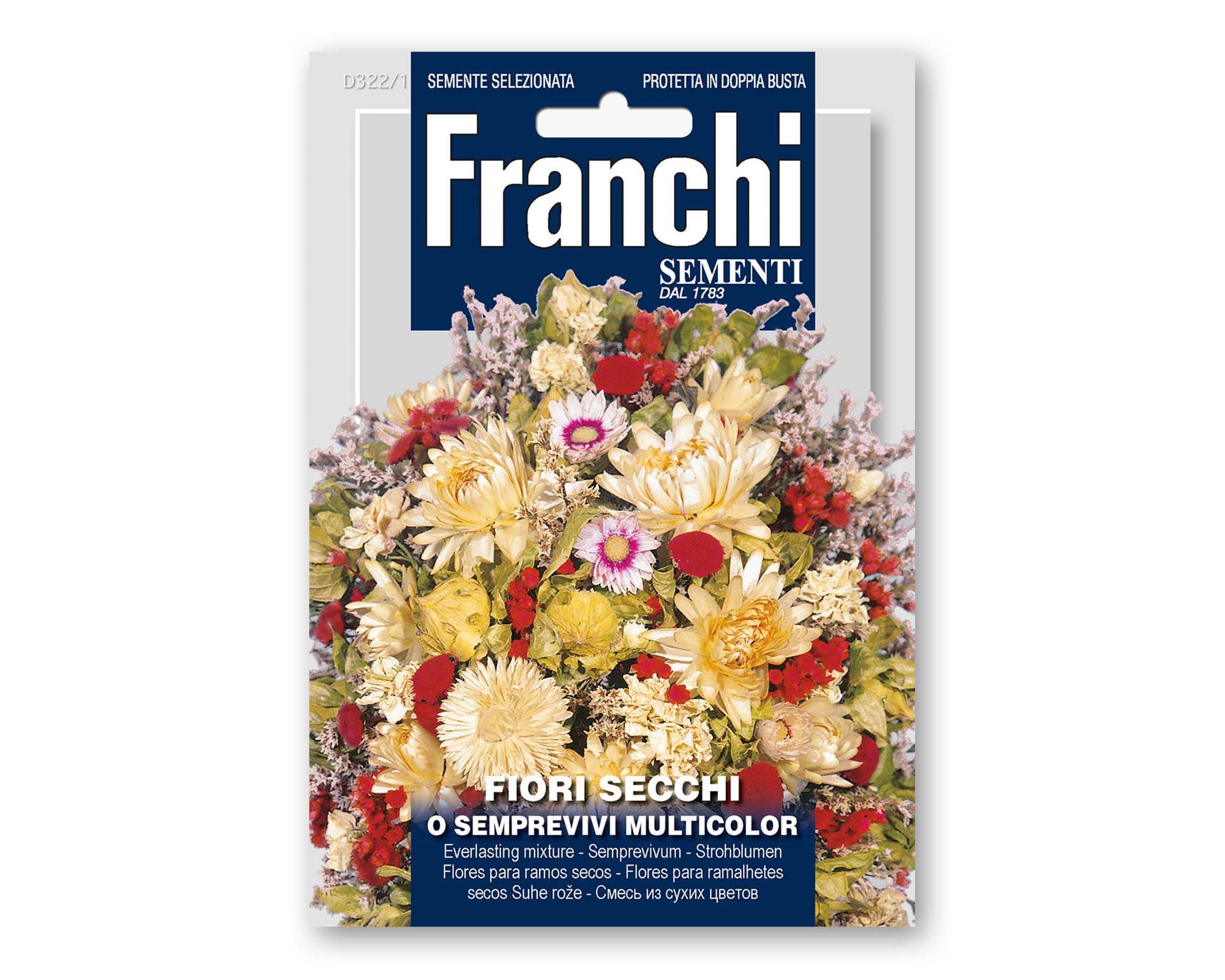 Semi di Fiori Secchi (Semprevivi) Multicolor - Franchi sementi -  FloralGarden
