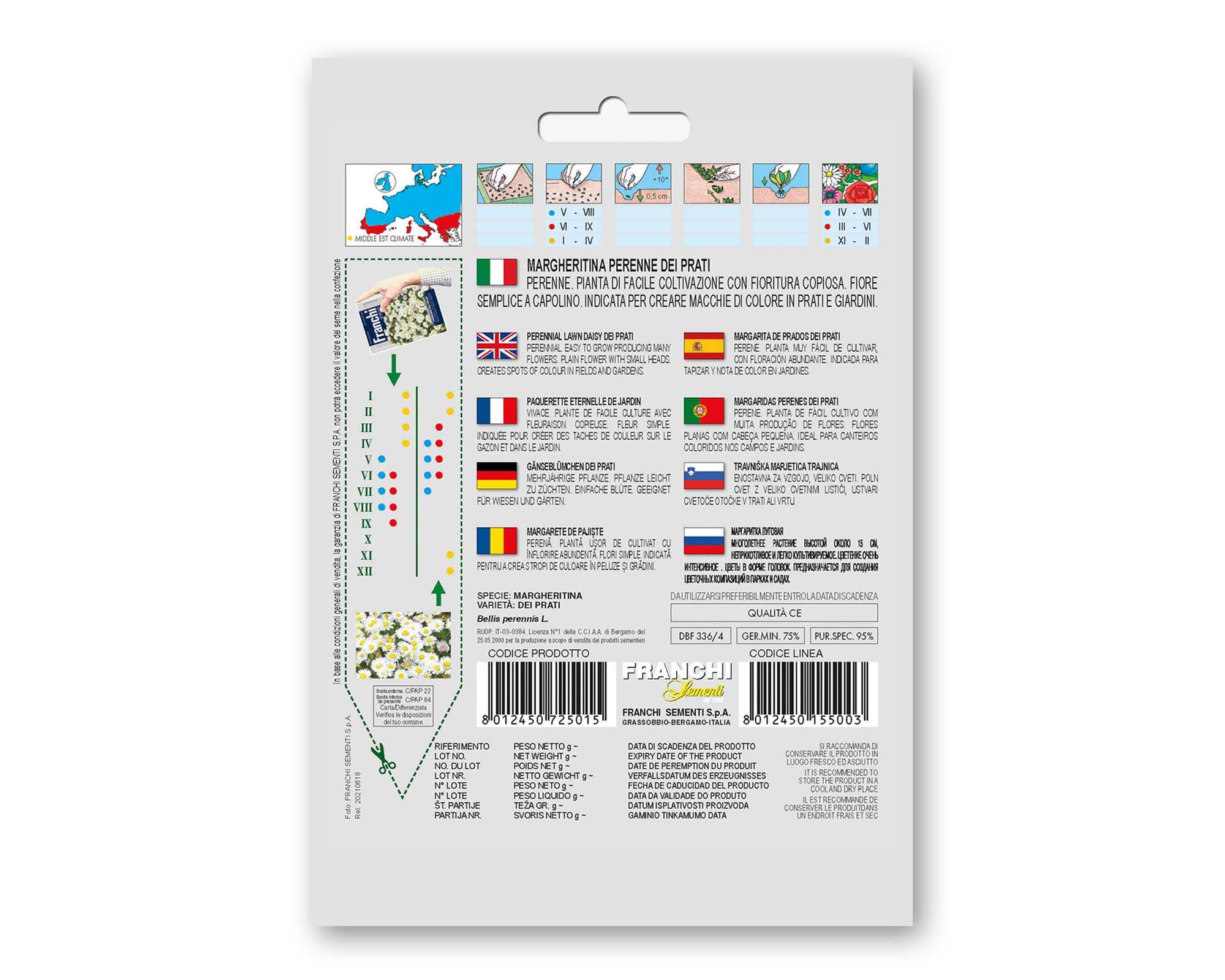 Semi di Margheritina dei Prati - Franchi sementi - immagine 2