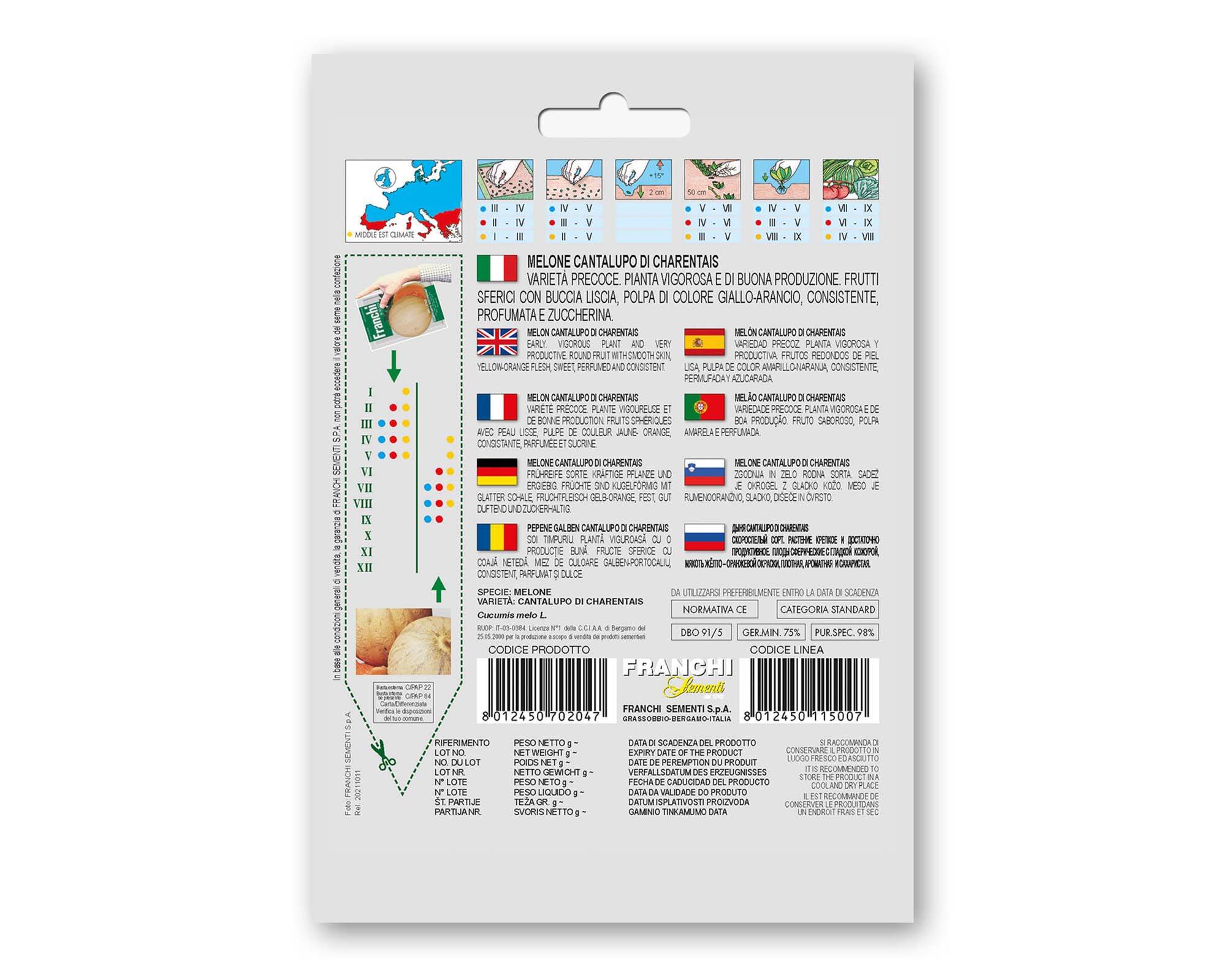 Semi di Melone Cantalupo di Charentais - Franchi sementi - immagine 2