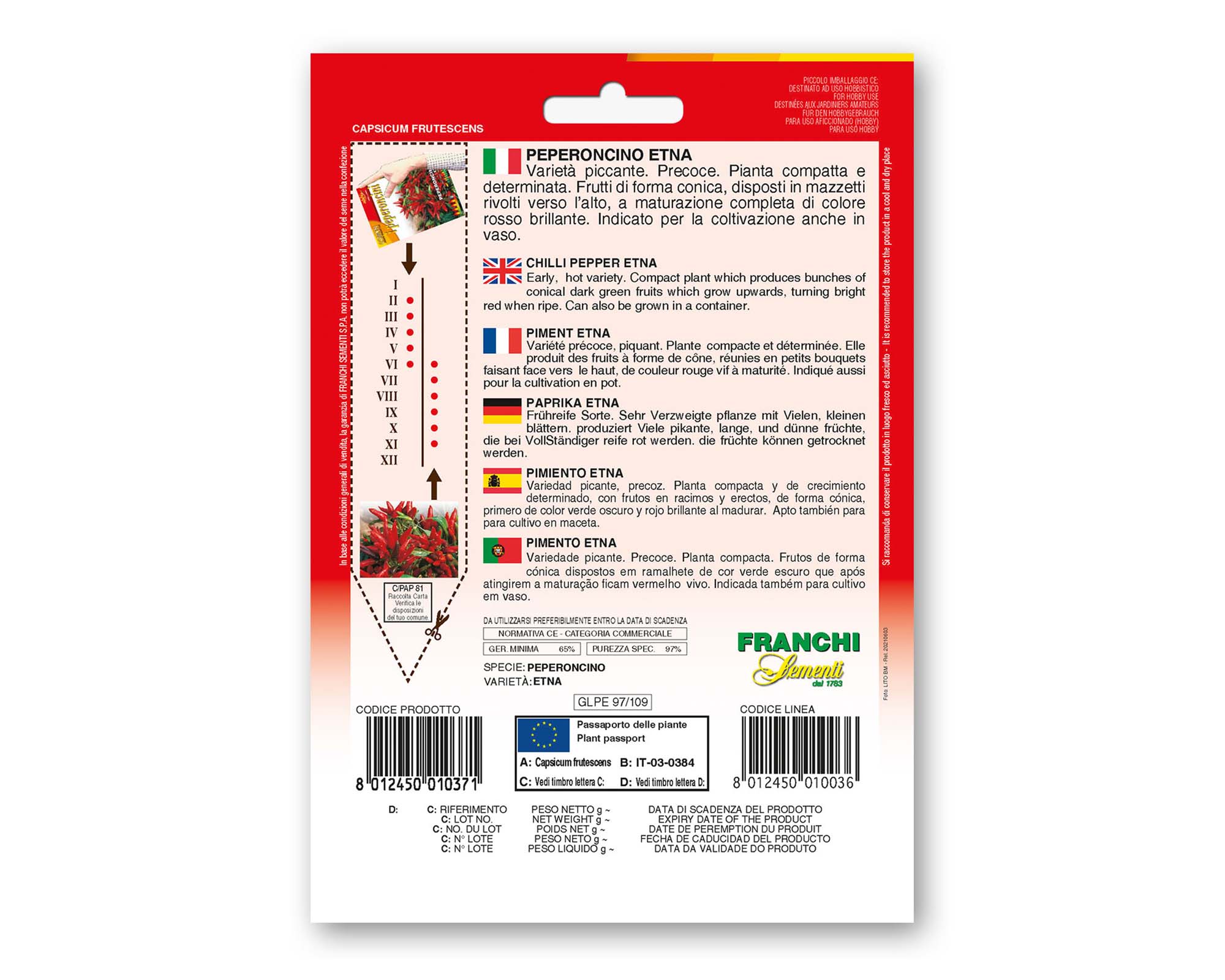 Semi di Peperoncino Etna - Franchi sementi - immagine 2