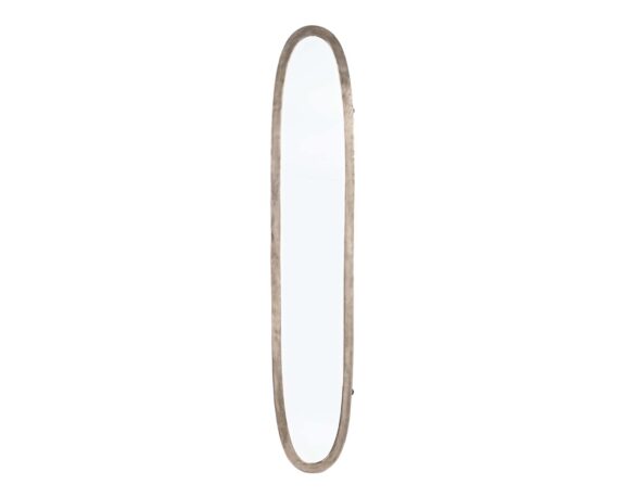 Specchio Con Cornice Amira Ovale 180×35 In Alluminio E Vetro – Bizzotto