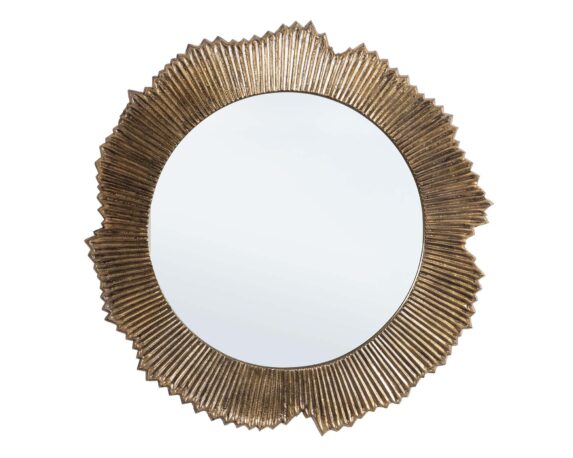 Specchio Con Cornice Yamir Oro D72 In Alluminio E Vetro – Bizzotto