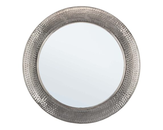Specchio Con Cornice Adara Nickel D80 In Acciaio E Vetro – Bizzotto