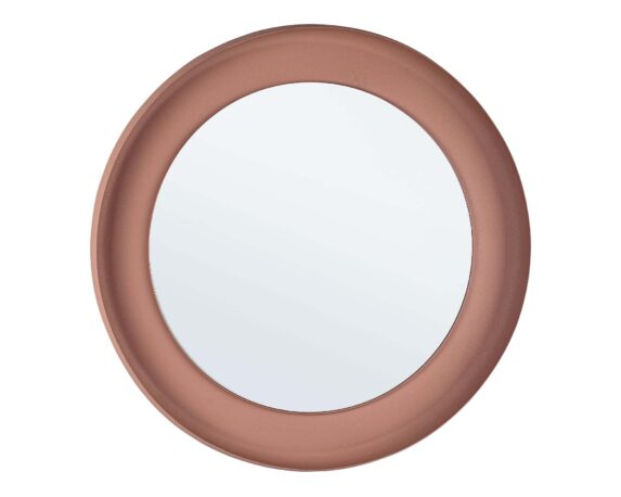 Specchio Con Cornice Hidria Rosa D60 In Metallo E Vetro – Bizzotto