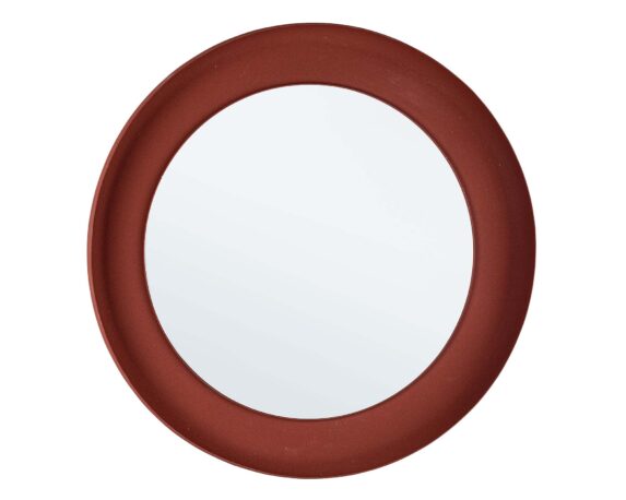 Specchio Con Cornice Hidria Terracotta D60 In Metallo E Vetro – Bizzotto