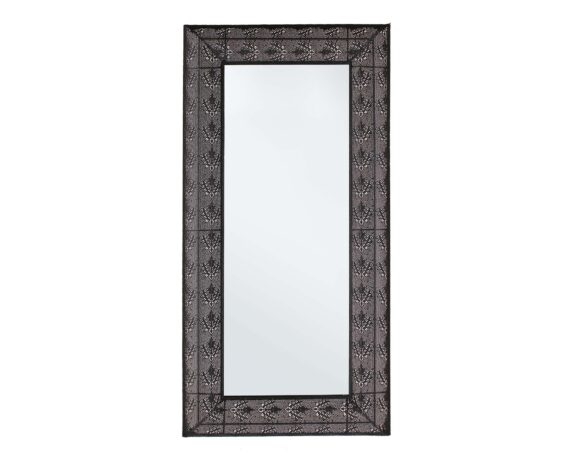 Specchio Con Cornice Larjam Nero 70×140,5 In Metallo E Vetro – Bizzotto
