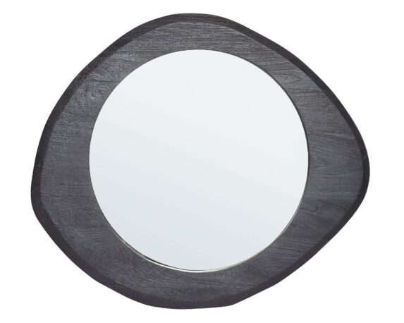 Specchio Con Cornice Erin Nero 70×60 In Legno Di Mango E Vetro – Bizzotto