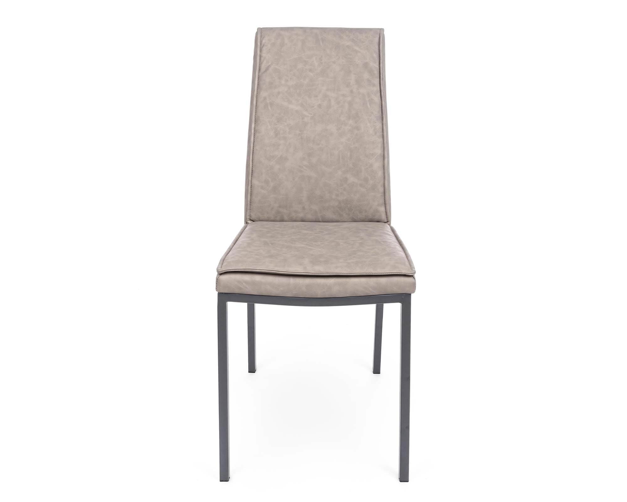 Sedia Sofie Argilla in Acciaio e Similpelle - Bizzotto - immagine 2