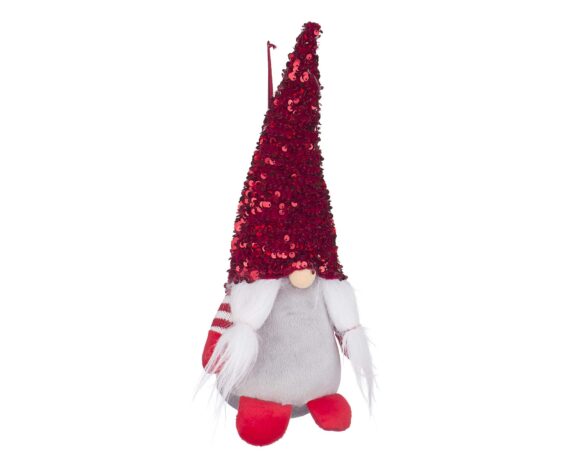 Decorazione Babbo Natale Doddy Stand Rosso Glitter S In Poliestere – Bizzotto