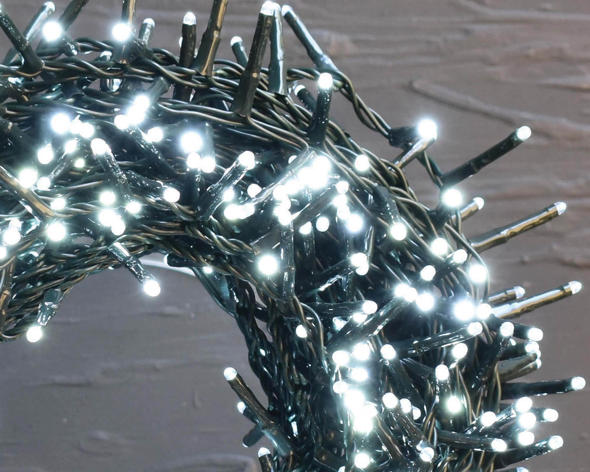 Catena Luminosa 1500 Luci LED con Giochi di Luce Fredda - immagine 2