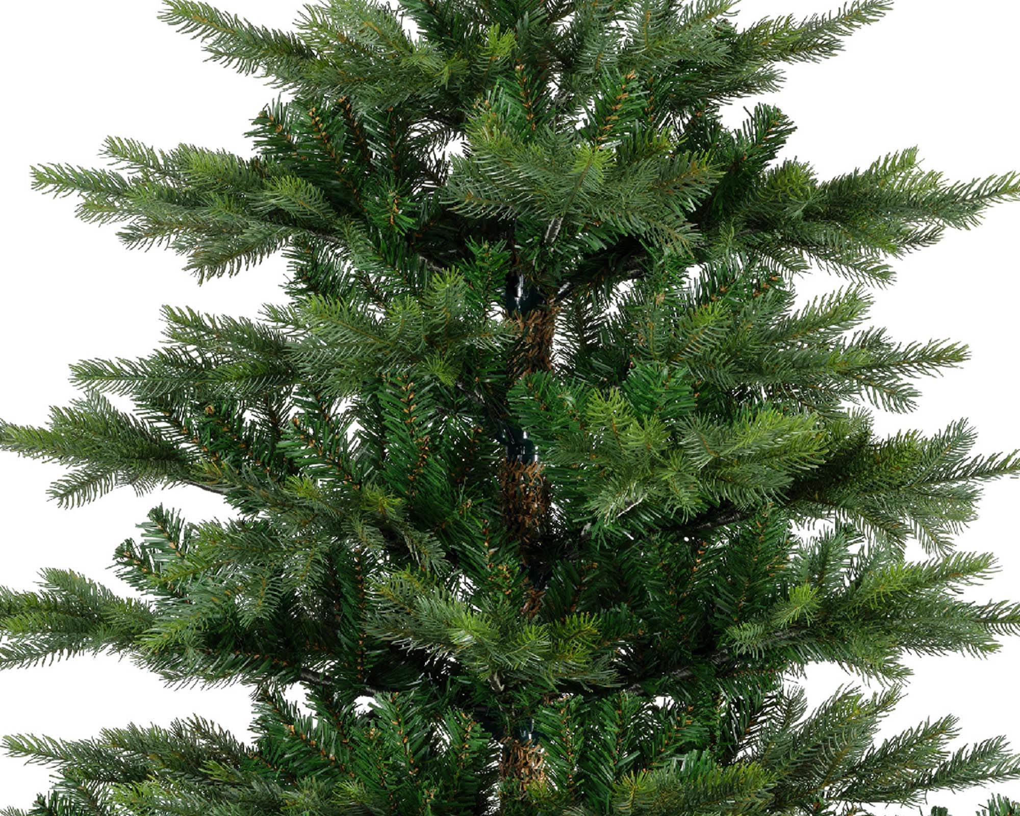 Albero Abete Grandis Sintetico con 2326 Rami D150x210h in Pe e Pvc - immagine 3