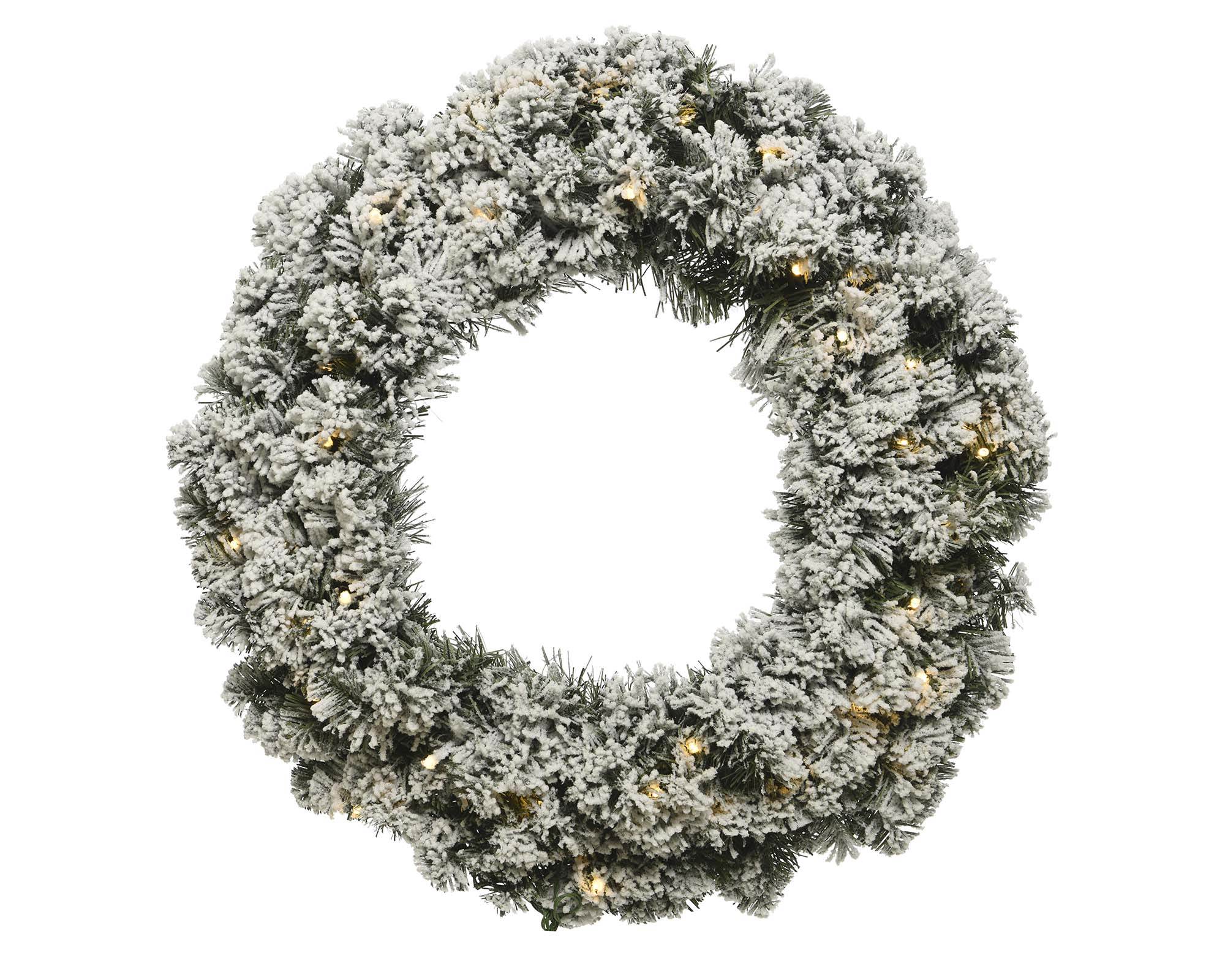 Decorazione Ghirlanda Floccato Imperial con Luci con Luci in PVC