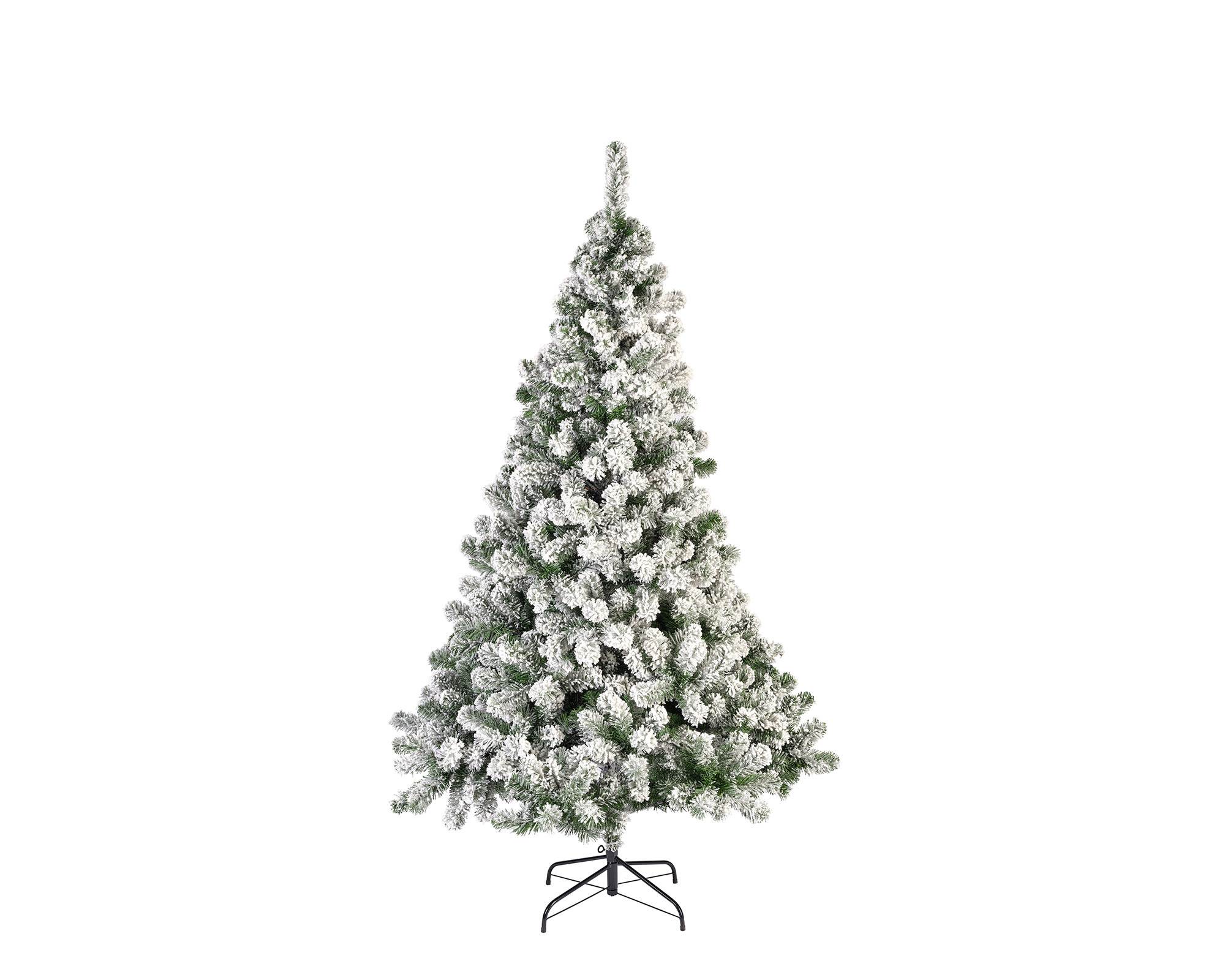 Albero Sintetico Imperial Pine Innevato 180h con 525 Rami in Metallo e PVC