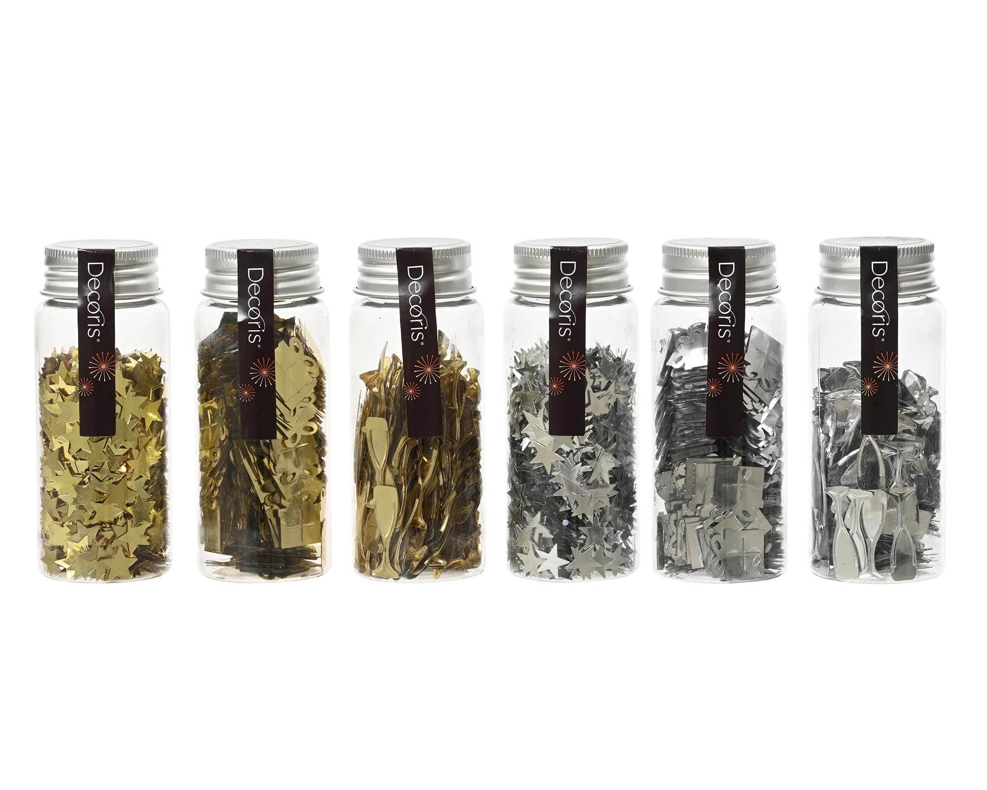 Decorazione Confezione Stelline Assortiti 9h in Ferro