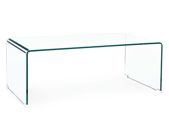 Tavolino Iride Rettangolare 120×60 In Vetro – Bizzotto