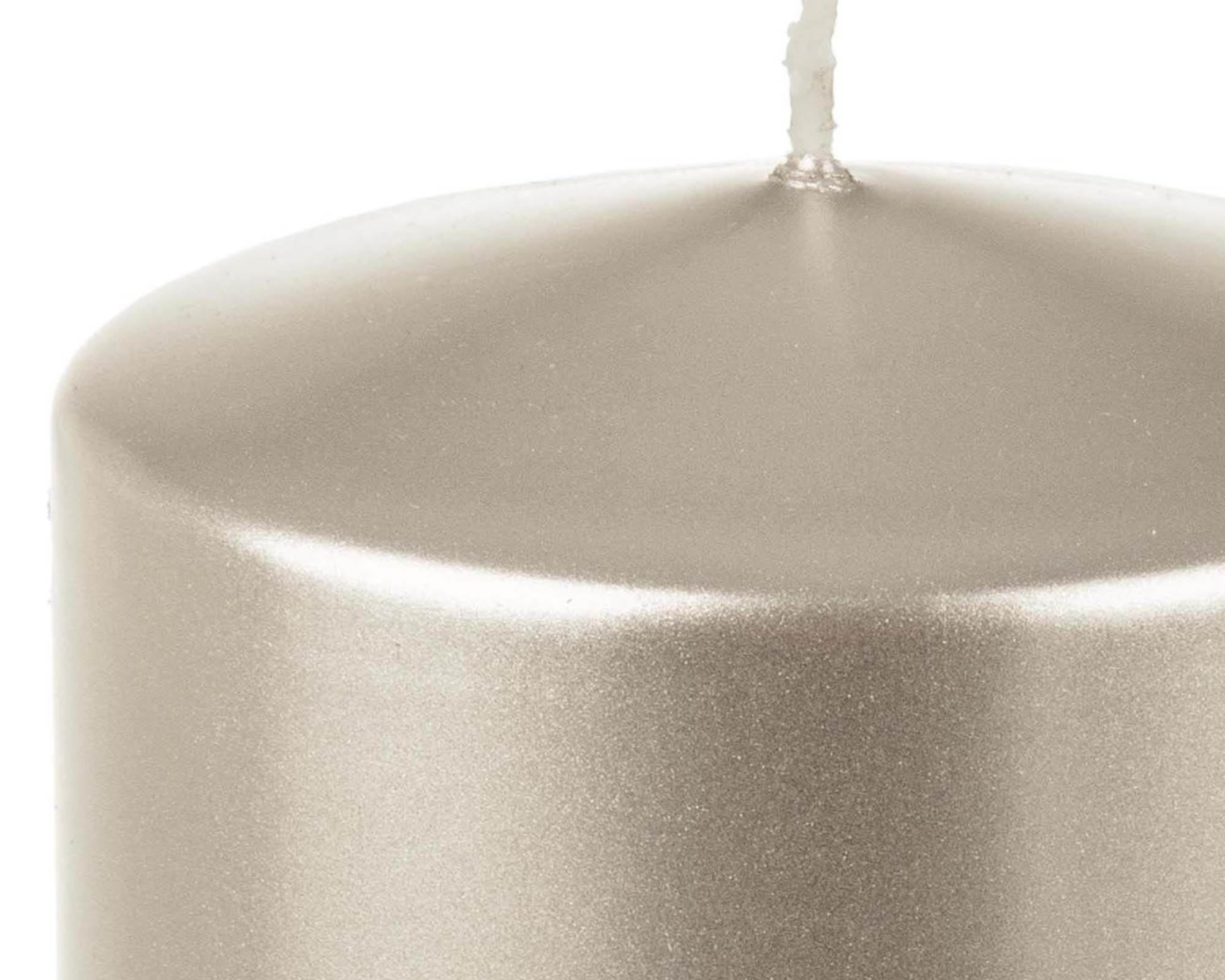 Decorazione Candela Basic Perla Metallizzato 6x12 in Paraffina - Bizzotto - immagine 2
